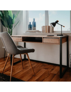 Scrivania Denver 30 L120xP60XH75 quercia antracite - Kallea