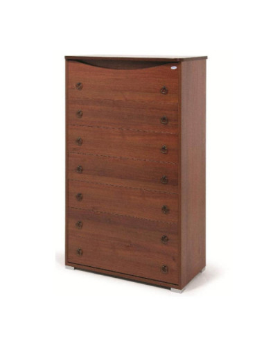 Cassettiera Settimino Maxi 127x76x41 noce antico - Kallea