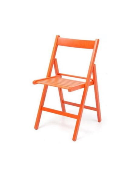 Sedia pieghevole Penelope in legno arancio - Kallea