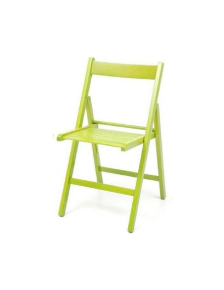 Sedia pieghevole Penelope in legno verde - Kallea