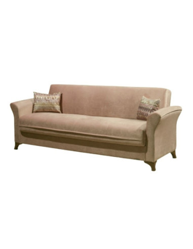 Divano Buket 3 posti letto contenitore beige - Kallea