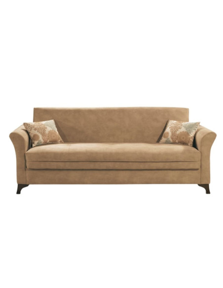 Divano Buket 3 posti letto contenitore beige - Kallea