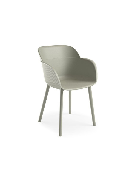 Poltrona Shell-P grigio cemento - Kallea