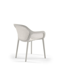 Poltrona design Atra grigio bianco - Kallea 2