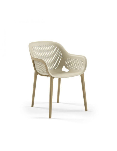 Poltrona design Atra caffè beige - Kallea
