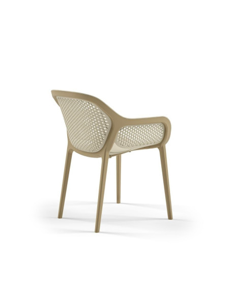 Poltrona design Atra caffè beige - Kallea