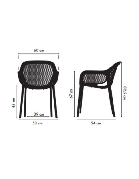 Poltrona design Atra caffè beige - Kallea