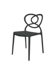 Sedia Lovely polipropilene nera - Kallea 2