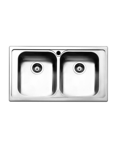 Lavello 86x50 2 vasche SAXT322A - Kallea