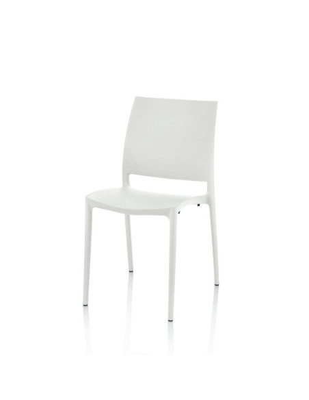 Sedia Curtis polipropilene bianca design ergonomico - Kallea