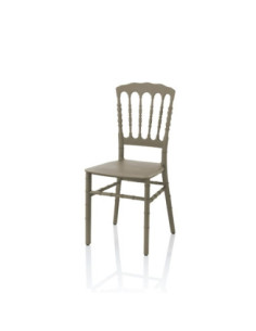 Sedia Glinda polipropilene tortora - Kallea 2