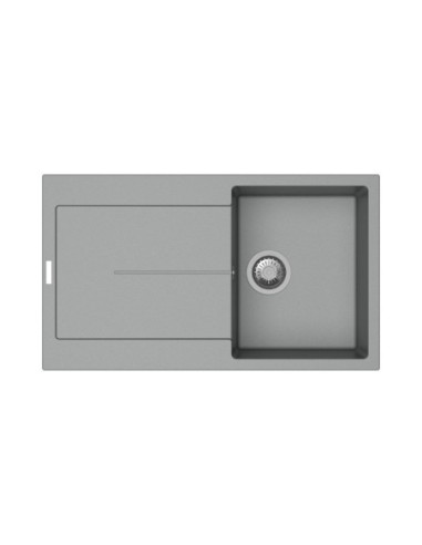 Enigma D100 lavello vasca e gocciolatoio croma - Kallea