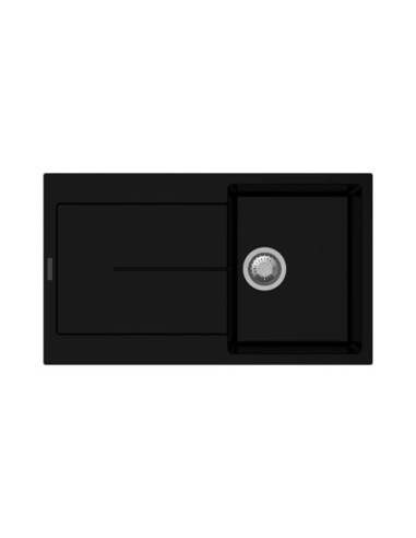 Enigma D100 lavello vasca e gocciolatoio nero - Kallea