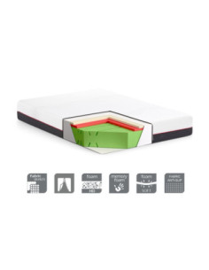 Materasso una piazza e mezza Olmio memory foam 25h - Kallea 2