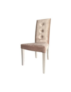 Sedia Montecarlo 3 bottoni velluto tortora - Kallea 2