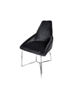 Sedia da pranzo Akustik Simphony velluto nero - Kallea 2