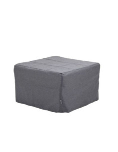 Pouf letto singolo pieghevole Vega tessuto colore grigio - Kallea 2