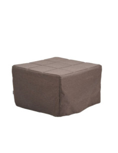 Pouf letto singolo pieghevole Vega tessuto colore tortora - Kallea 2
