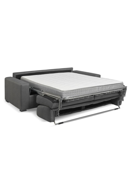 Divano letto Flash 3 posti con rete elettrosaldata colore lino - Kallea