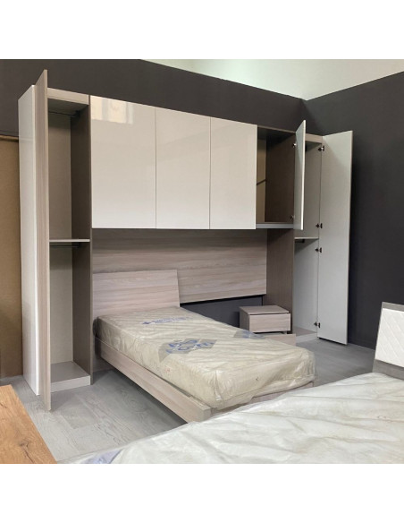 Cameretta ponte Dream doppio letto singolo olmo bianco 320x240 - Kallea
