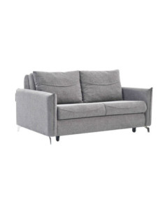 Divano letto Grande 2 posti in tessuto grigio - Kallea 2