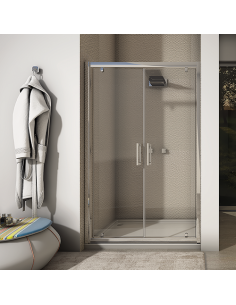 Porta doccia 2 ante battenti Piralla serie Indigo 1906 L 80 x H 195 cm - Kallea 2