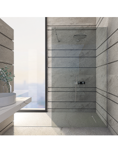 Parete doccia Walk-In Piralla serie Indigo 16003 L 90 x H 200 cm - Kallea 2