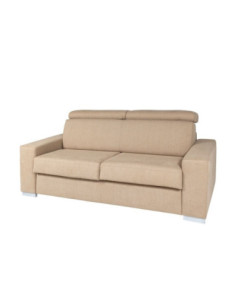 Divano letto Devon 3 posti beige poggiatesta recliner 209x108 - Kallea 2