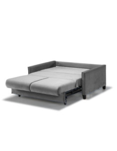 Divano letto Calion contenitore colore Twist 19 grigio con piedini neri - Kallea 2