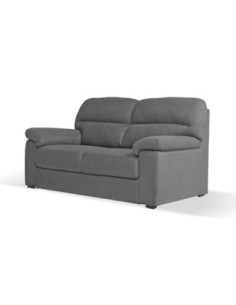 Divano Alenda 3 posti con piedini quadrati colore cenere scuro - Kallea 2