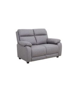 Divano 2 posti Siviglia Nabuk grigio chiaro - Kallea 2