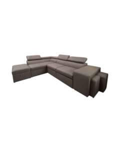 Divano angolare Belen Mozart con pouff contenitore elephant sinistro - Kallea 2