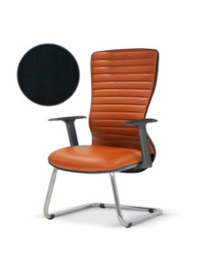 Sedia ospite ufficio Arya nero - Kallea 2