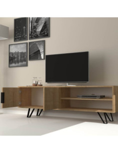 Mobile porta Tv Foot rovere 160 cm. - Kallea 2
