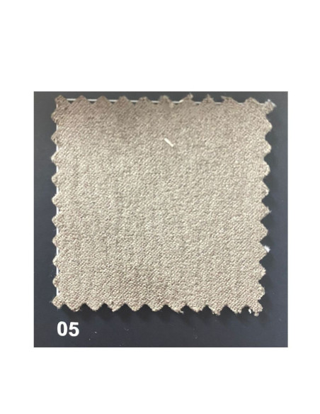 Divano Kutri penisola letto e contenitore bicolore Luna01 bianco e Luna05 caribou - Kallea
