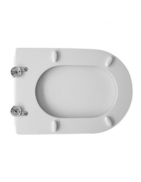 Copriwater per Dolomite serie Petra con Cerniere regolabili Cromo - Kallea