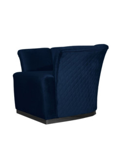 Poltrona Argentario Berger blu notte base nera - Kallea 2