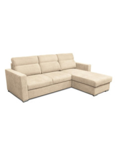 Divano Kendall con penisola reversibile letto estraibile beige Barrel 04 - Kallea 2