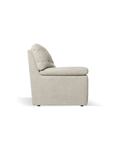 Divano Alenda 2 posti fisso con piedini quadrati colore beige - Kallea