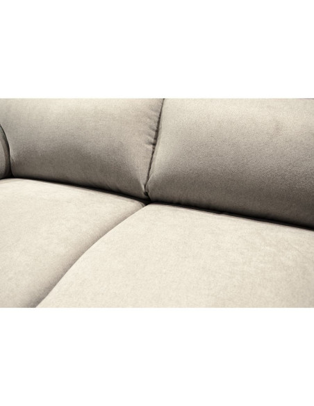 Divano Alenda 2 posti fisso con piedini quadrati colore beige - Kallea