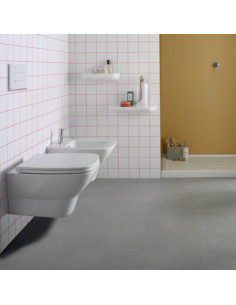 Sanitari sospesi Globo serie Daily scarico senza brida in ceramica bianco lucido con sedile - Kallea 2