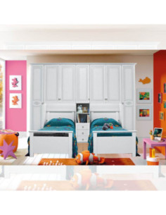 Cameretta doppio ponte Rubei bianco frassinato - Kallea 2