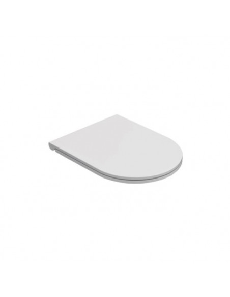 Copriwater Globo serie Forty3 in duroplast FOR20BI rallentato bianco lucido - Kallea