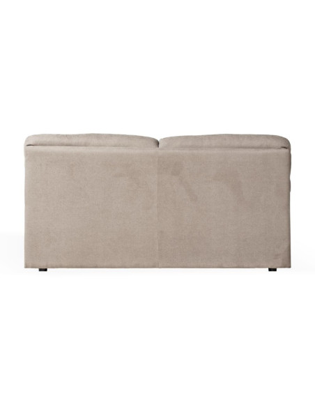 Divano Alenda 3 posti con piedini quadrati colore Roma 03 sabbia - Kallea