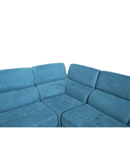 Divano letto Lughen contenitore 5 elementi reversibili colore verde acqua - Kallea