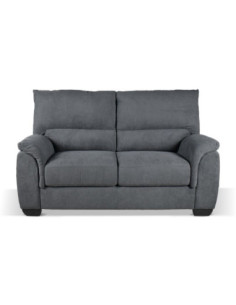 Divano Atene 2 posti in tessuto Pluto 28 antracite - Kallea