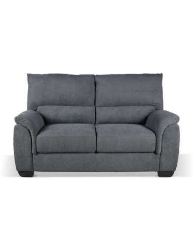 Divano Atene 2 posti in tessuto Pluto 28 antracite - Kallea