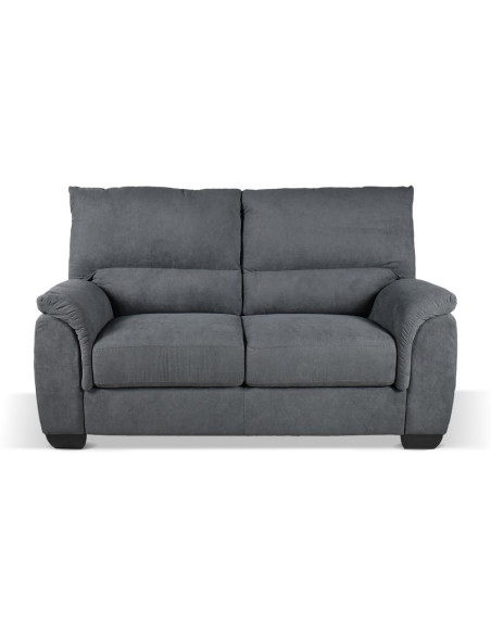 Divano Atene 2 posti in tessuto Pluto 28 antracite - Kallea