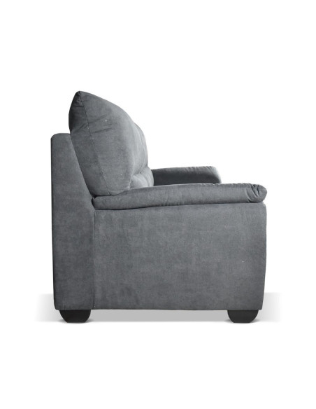 Divano Atene 2 posti in tessuto Pluto 28 antracite - Kallea