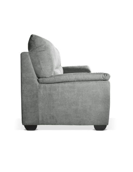 Divano Atene 2 posti in tessuto barrel 83 grigio - Kallea